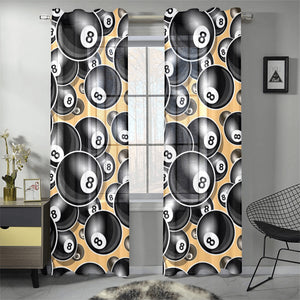 Billiard Ball Pattern Print Design 04 Gauze Curtain