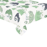Chameleon lizard succulent plant pattern Tablecloth