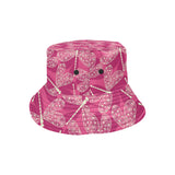 Beautiful dragonfly pink background Unisex Bucket Hat