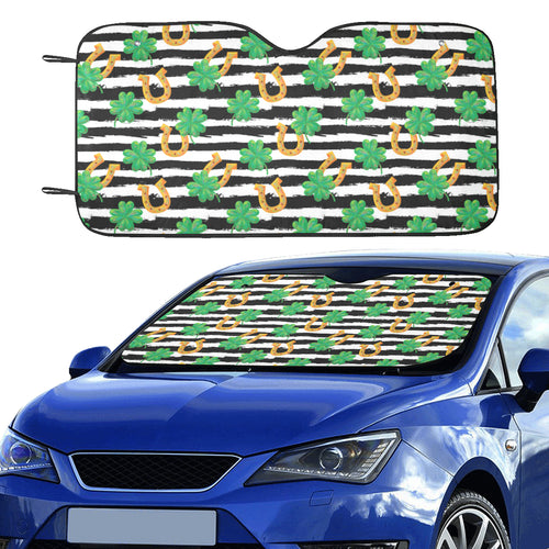 Horseshoes Pattern Print Design 01 Car Sun Shade