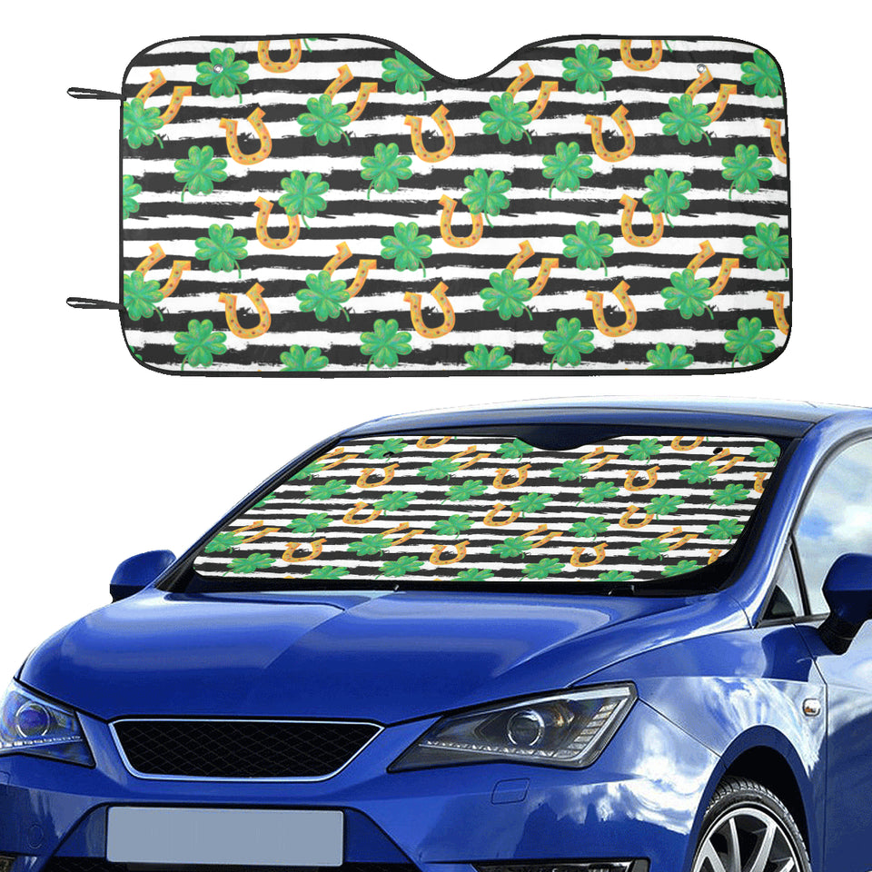 Horseshoes Pattern Print Design 01 Car Sun Shade