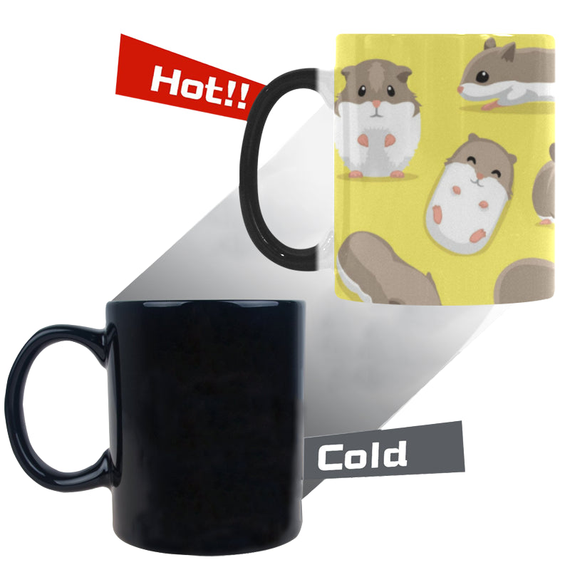 Cute Hamster pattern Morphing Mug Heat Changing Mug