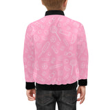 Sweet candy pink background Kids' Boys' Girls' Bomber Jacket