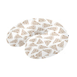 Hand drawn pizza pattern U-Shaped Travel Neck Pillow