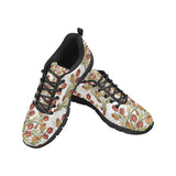 Red tulips and daffodils pattern Men's Sneaker Shoes
