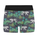 white bengal tigers tropical plant Men's All Over Print Boxer Briefs Men's Underwear