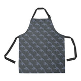 Swordfish Pattern Print Design 03 All Over Print Adjustable Apron