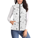 Spider web cobweb pattern Women's Padded Vest
