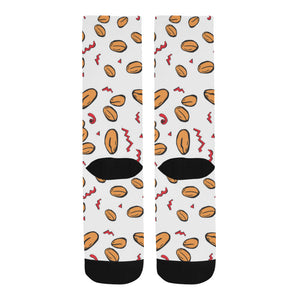 peanuts pattern background Crew Socks