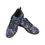 Blue japanese pattern cloud wave flower Women's Sneaker Shoes