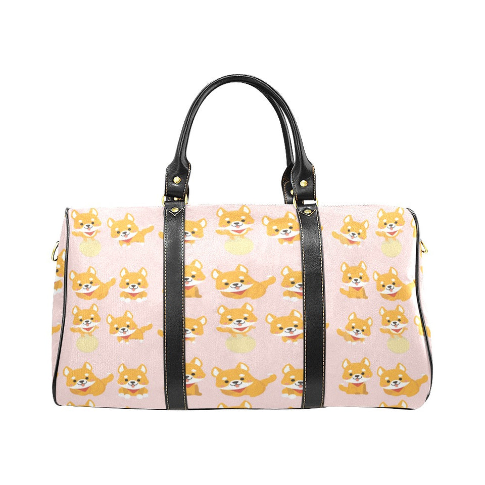 Cute shiba inu dog pattern Travel Bag