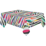 Colorful zebra skin pattern Tablecloth