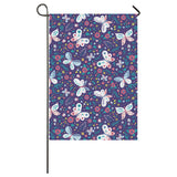 Colorful butterfly flower pattern.eps House Flag Garden Flag