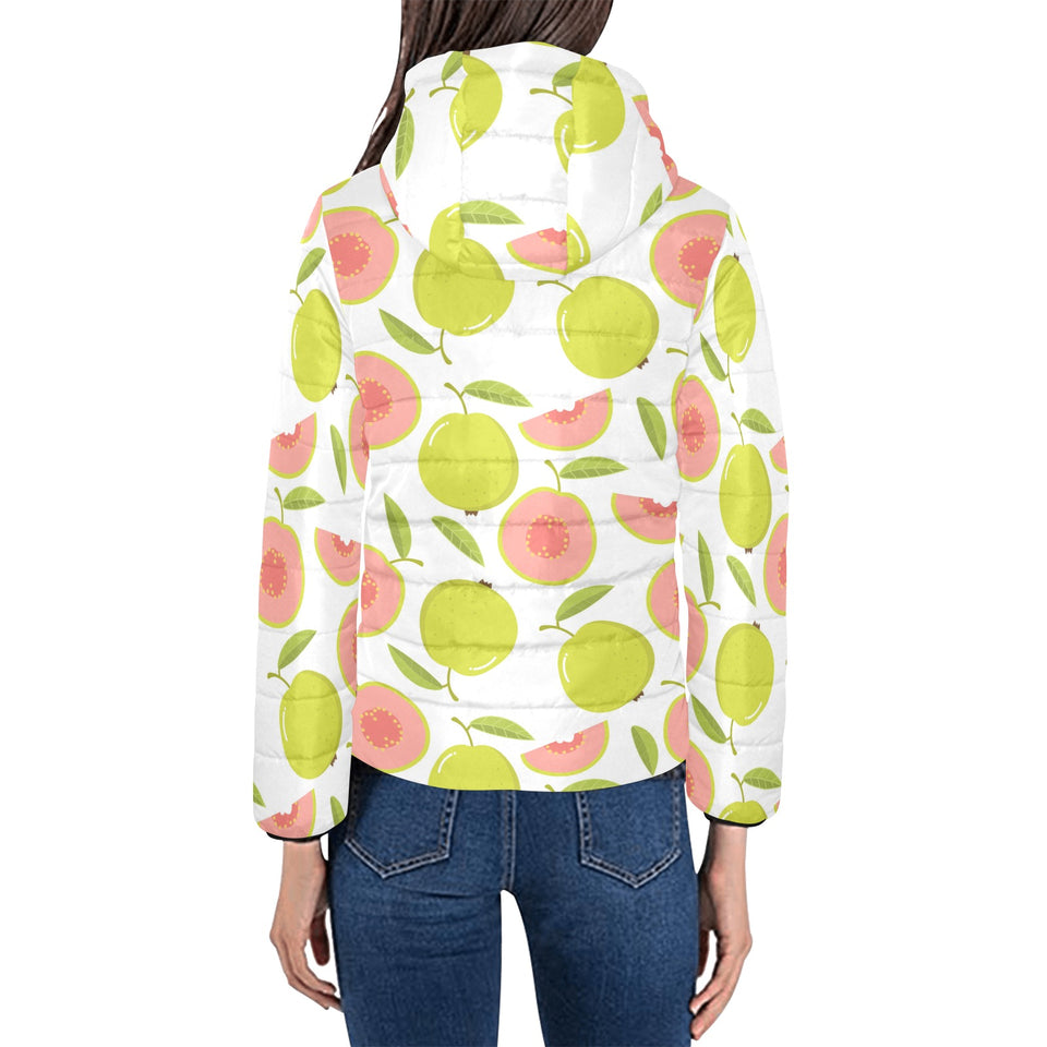 Guava pattern Women's Padded Hooded Jacket