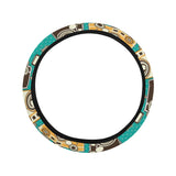 Camera Pattern Print Design 03 Car Steering Wheel Cover