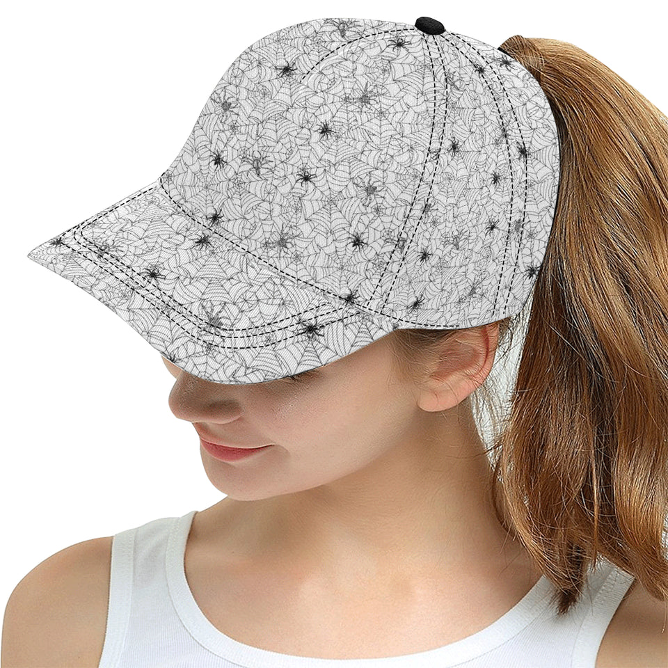 Spider web cobweb pattern All Over Print Snapback Cap