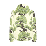 Bonsai pattern Men's Padded Hooded Jacket