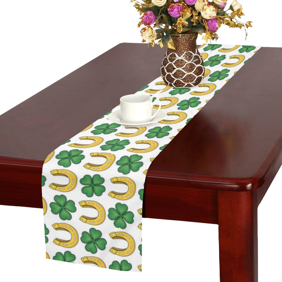 Horseshoes Pattern Print Design 04 Table Runner