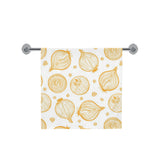 hand drawn onion pattern Bath Towel