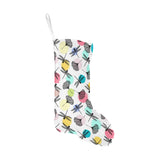 Dragonflies ginkgo leaves pattern Christmas Stocking