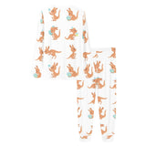 Cute Kangaroo pattern Women's All Over Print Pajama Set