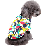 watercolor bowling ball pins All Over Print Pet Dog Round Neck Fuzzy Shirt