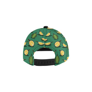 Durian pattern green background All Over Print Snapback Cap