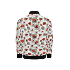 Ladybug Pattern Print Design 05 Kids' Boys' Girls' Bomber Jacket