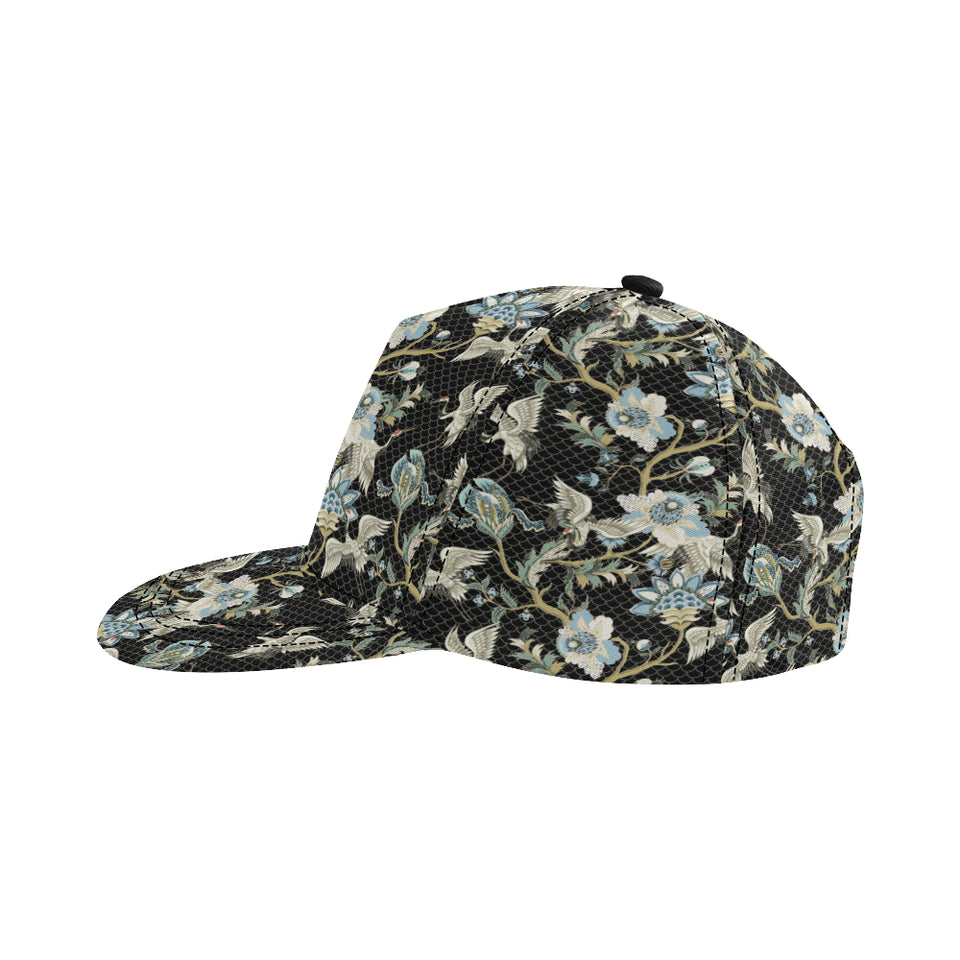 Japanese crane ornament elements All Over Print Snapback Cap