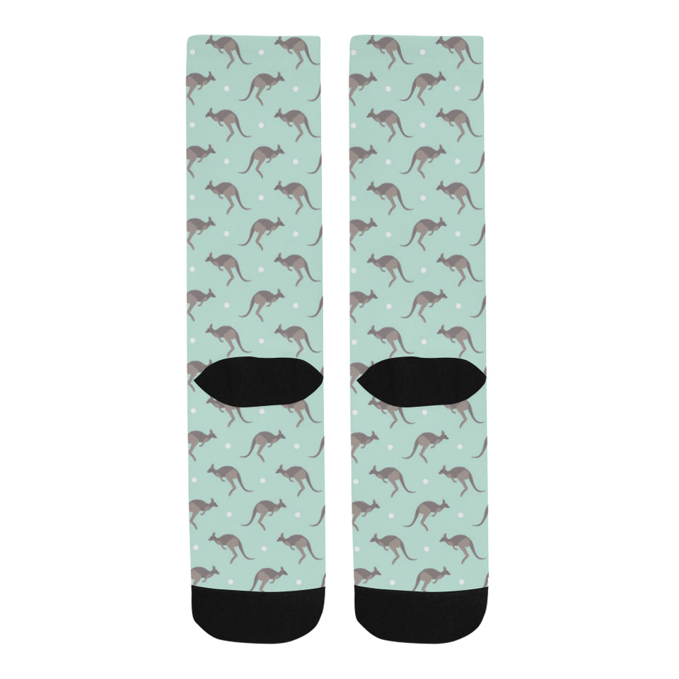 Kangaroo pattern background Crew Socks