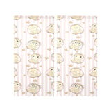 cute owl leaf Gauze Curtain
