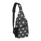 Piano Pattern Print Design 05 All Over Print Chest Bag