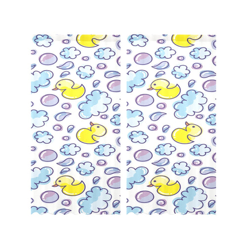 Duck Pattern Print Design 01 Gauze Curtain