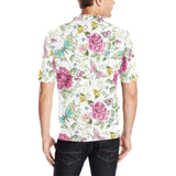 Hand drawn butterfly rose Men's All Over Print Polo Shirt