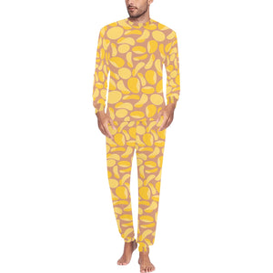 Potato Chips Pattern Print Design 01 Men's All Over Print Pajama