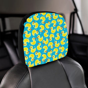 Duck Pattern Print Design 04 Car Headrest Cover