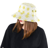 hand drawn sun pattern Unisex Bucket Hat
