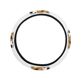 Cute beagle dog sleeping pattern Car Steering Wheel Cover
