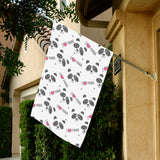 Hand Drawn faces of pandas pattern House Flag Garden Flag