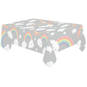 Cute rainbow clound star pattern Tablecloth