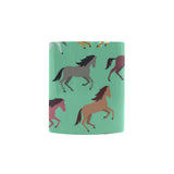 Colorful horses pattern Morphing Mug Heat Changing Mug