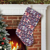 Elephant indian style ornament pattern Christmas Stocking