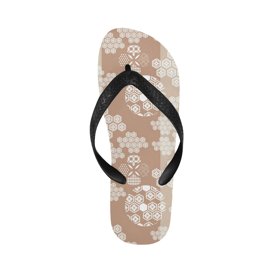 Beautiful hexagon japanese  pattern Unisex Flip Flops
