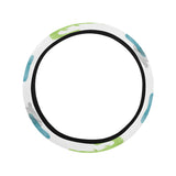 watercolor crocodile pattern Car Steering Wheel Cover