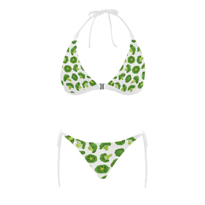 Cute broccoli pattern Sexy Bikinis Two-Piece Swimsuits
