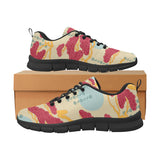 Red Bonsai gray sun japanese pattern Men's Sneaker Shoes