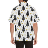 Christmas tree holly snow star pattern Men's All Over Print Hawaiian Shirt