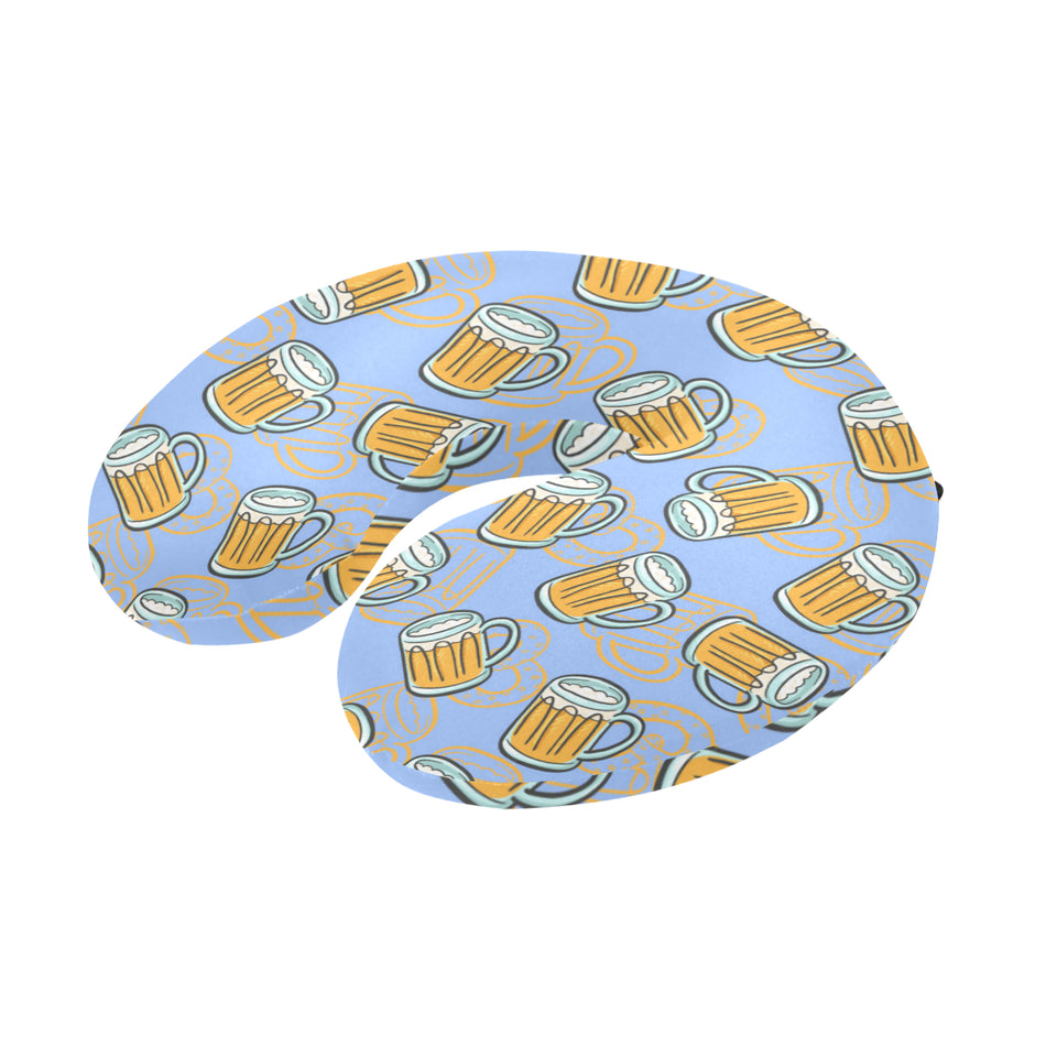 Beer pattern U-Shaped Travel Neck Pillow