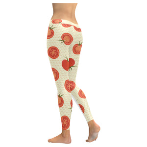 Tomato dot background Women's Legging Fulfilled In US