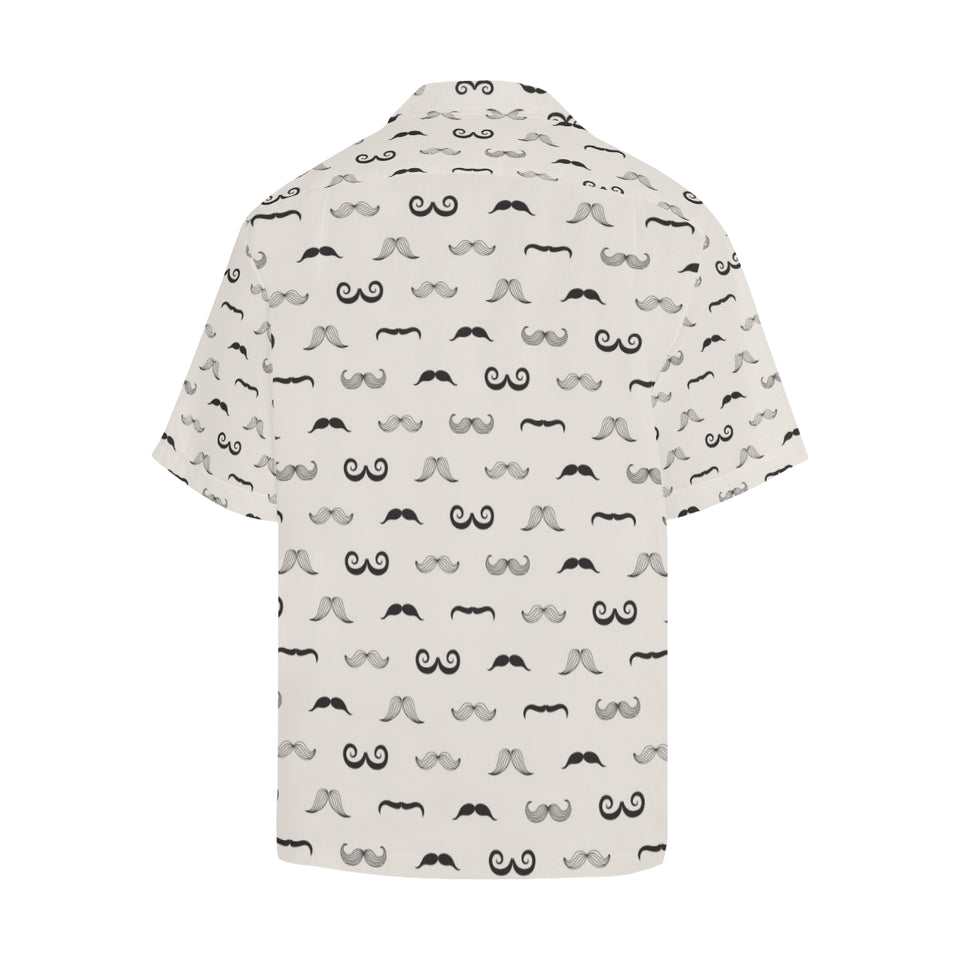 Mustache Beard Pattern Print Design 05 Men's All Over Print Hawaiian Shirt (Model T58)